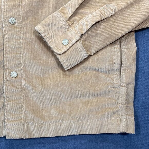 Chubbies Mens Corduroy Button-Up Jacket Beige Size Large - Picture 8 of 14